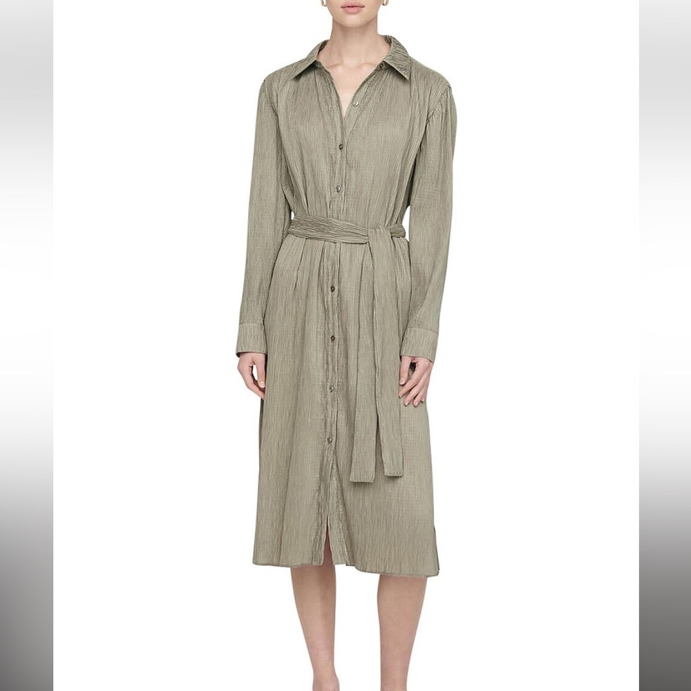 Anine Bing Alma Dress in Green Khaki